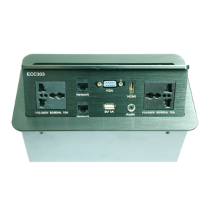 Cable Cubby Popup Box, HDMI Connector, cable cubby, adaptors, plugs & sockets, conference table AV connector